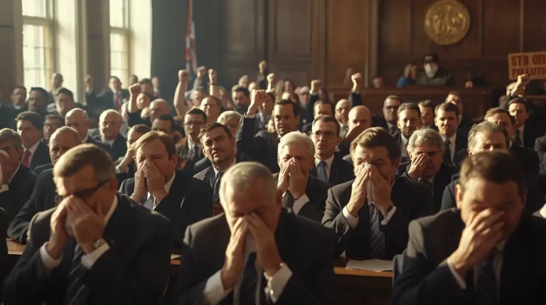 Oil execs in court crying over protesters