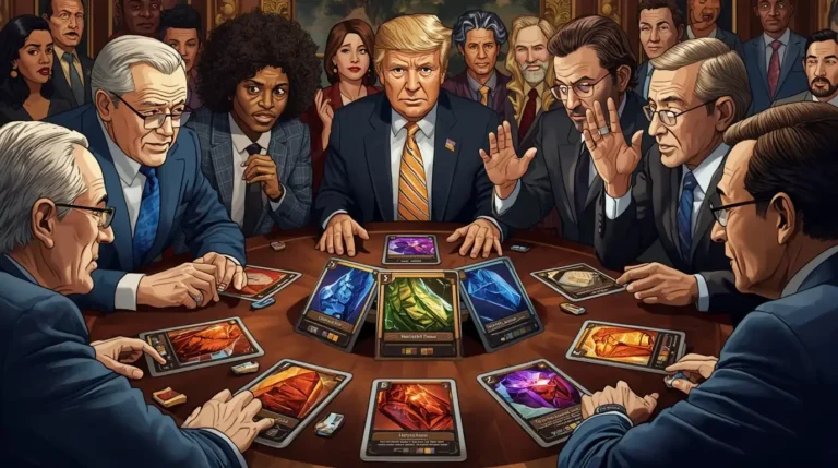 Politicians trade rare earth like pokemon