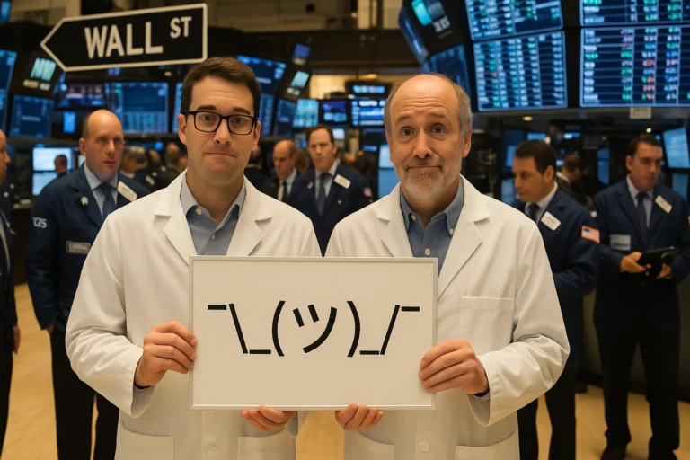 Wall street traders guess their way